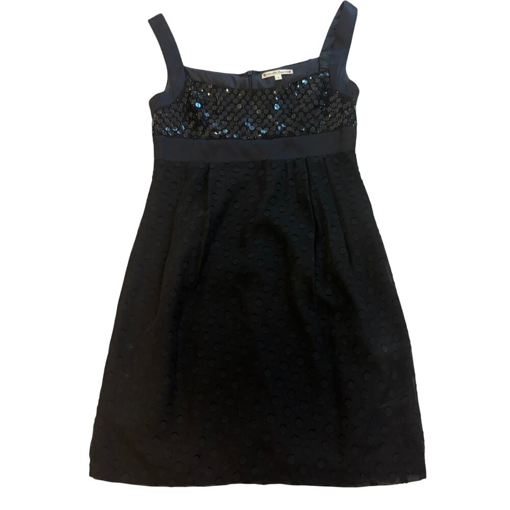 nanette lepore Vintage Empire Style Short Y2K Black Dress 6